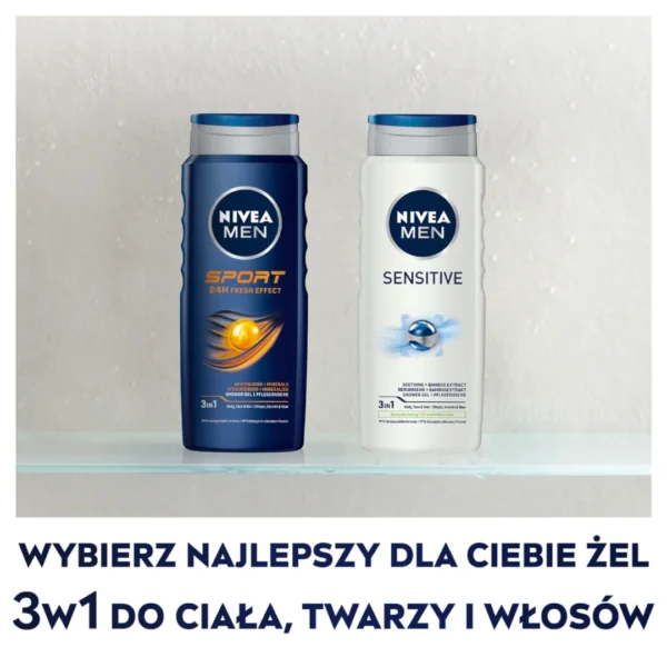 Nivea Men Sport żel pod prysznic, 500 ml - obrazek 8