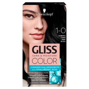 Schwarzkopf Gliss Color farba do włosów do włosów nr 1-0 Głęboka czerń, 1 szt.