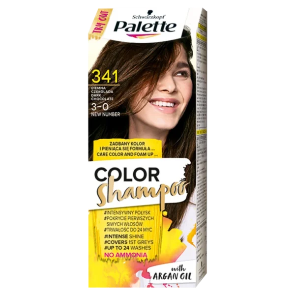 Palette Color Shampoo szampon koloryzujący 341 Ciemna Czekolada, 50 ml