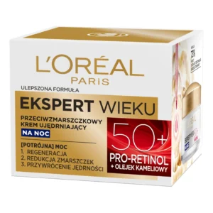 L`Oreal Paris Ekspert wieku przeciwzmarszczkowy krem ujędrniający do twarzy na noc 50+, 50 ml