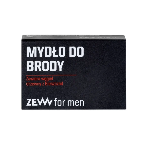 ZEW For Men mydło do brody Węgiel drzewny, 85 ml