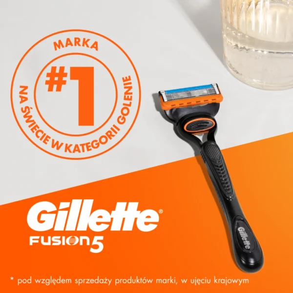 Gillette Fusion5 maszynka do golenia z 2 wymiennymi ostrzami dla mężczyzn, 1 szt. - obrazek 9