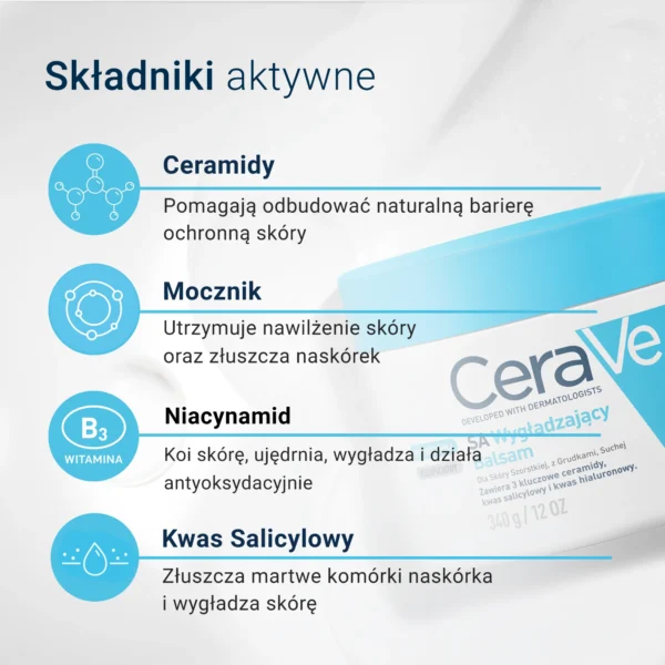 CeraVe balsam wygładzający do twarzy i ciała, 340 g - obrazek 4