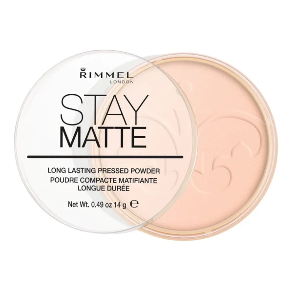 Rimmel Stay Matte puder do twarzy matujący 002 Pink Blossom, 14 g