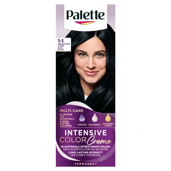 Palette Intensive Color Creme farba do włosów w kremie C1 Granatowa Czerń, 50 ml