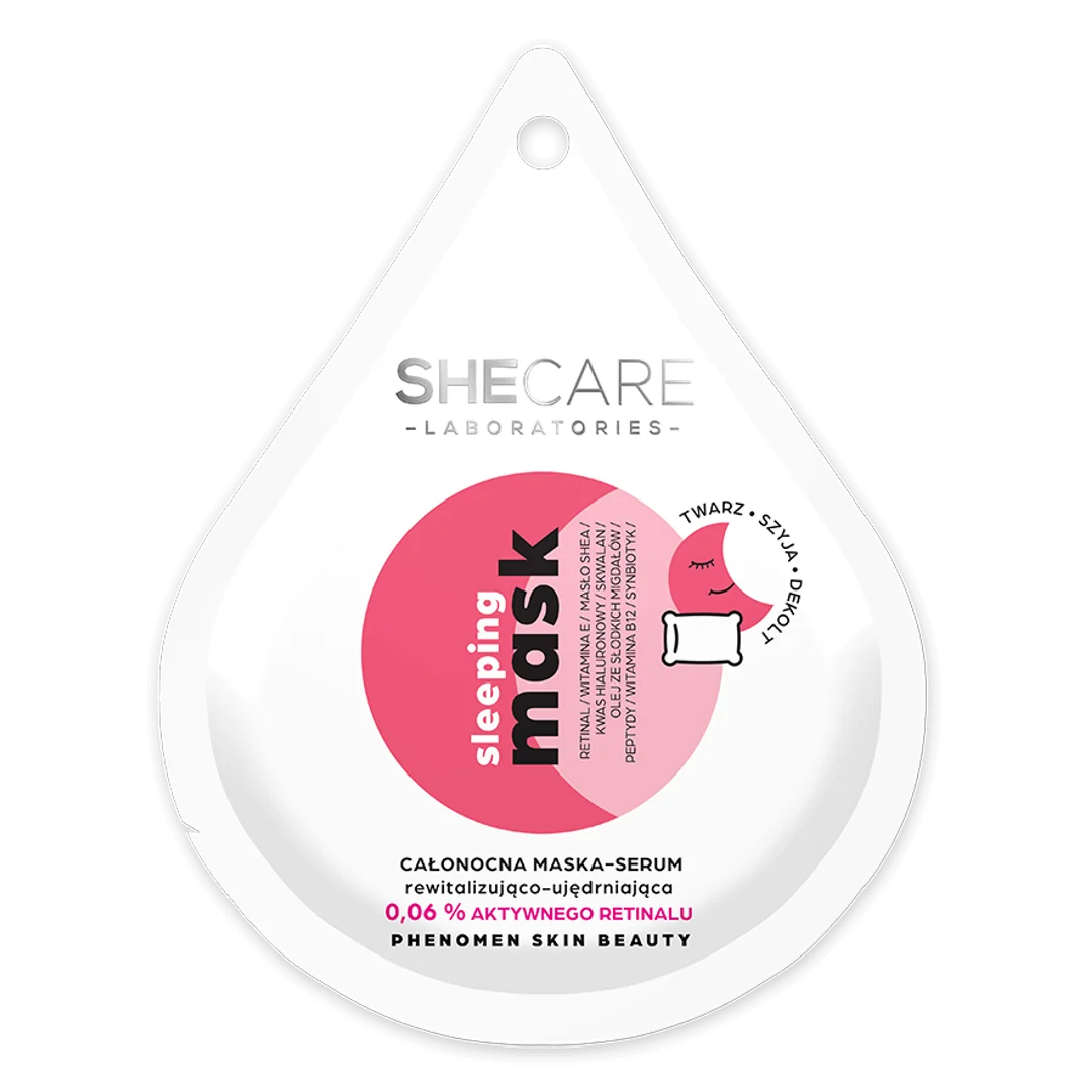 SheCare Sleeping Mask całonocna maska-serum rewitalizująco-ujędrniająca, 10 ml