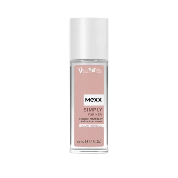 Mexx Simply for Her dezodorant w atomizerze, 75 ml
