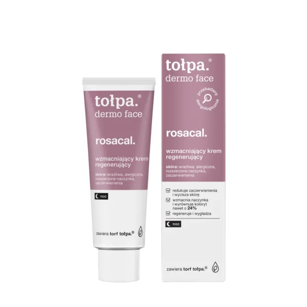 Tołpa Dermo Face Rosacal krem regenerująco-wzmacniający na noc, 40 ml