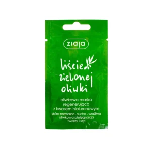 Ziaja Liście Zielonej Oliwki oliwkowa maska regenerująca z kwasem hialuronowym, 7 ml