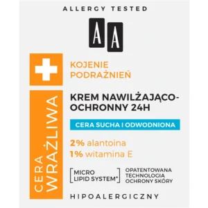 AA CERA WRAŻLIWA Krem nawilżająco-ochronny 24H, 50 ml