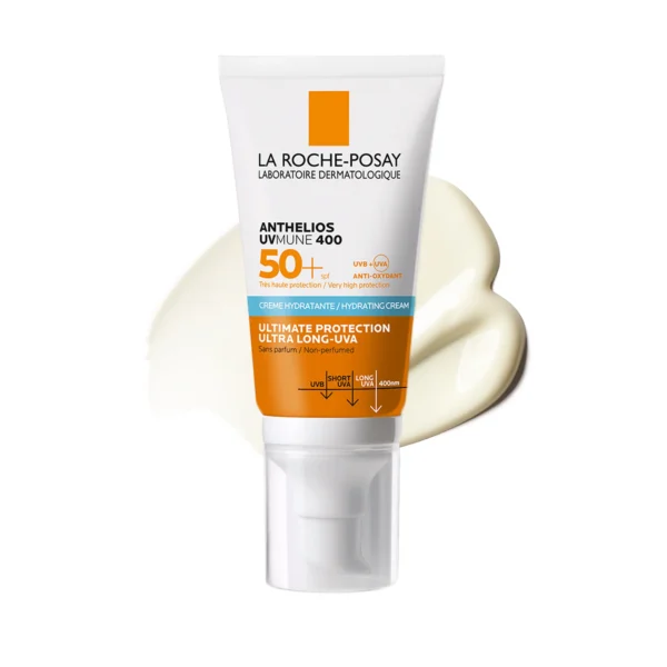 La Roche-Posay Anthelios, UVMUNE 400, Krem nawilżający SPF 50+, 50ml