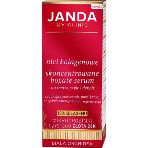 Janda My Clinic Nici kolagenowe skoncentrowane, bogate serum na twarz, szyję i dekolt, 30ml