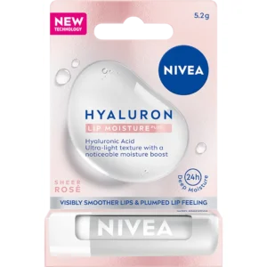 Nivea Hyaluron Moisture Plus balsam do ust Sheer Rose, 5,2 g