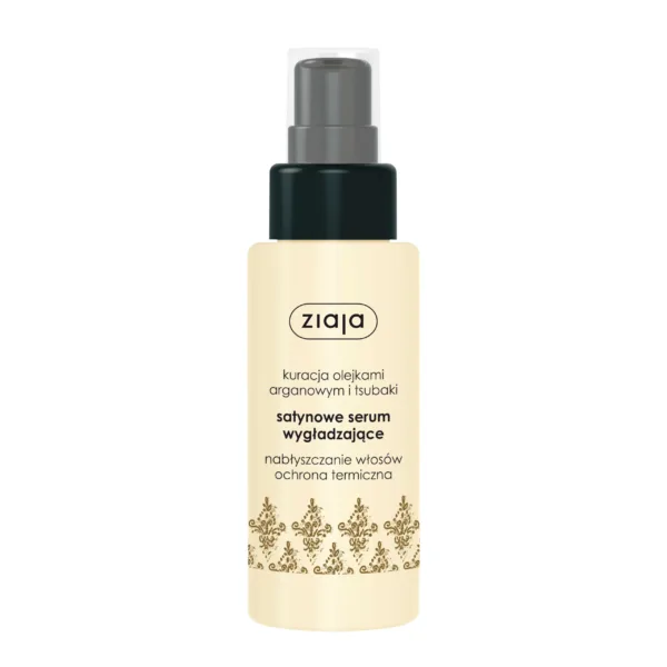 Ziaja Olejek Arganowy i Tsubaki satynowe serum wygładzające do włosów, 50 ml