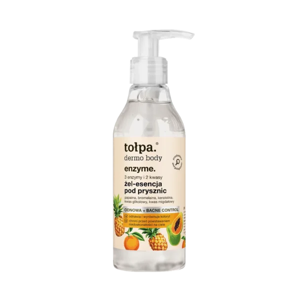 Tołpa Dermo Body Enzyme 3 enzymy i 2 kwasy żel-esencja pod prysznic, 195 ml