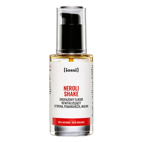 Iossi Neroli Shake dwufazowy eliksir rewitalizujący z ekstraktem z cytryny, pomarańczy i olejem z pestek malin, 50 ml
