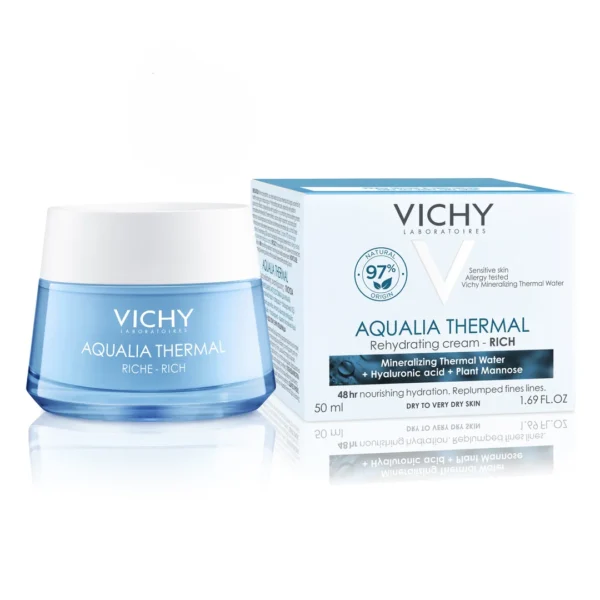 Vichy Aqualia Thermal bogaty krem nawilżający, 50 ml - obrazek 3