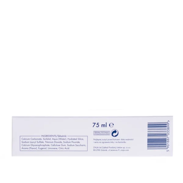 Ziaja Mintperfekt Activ pasta do zębów remineralizująca, 75 ml - obrazek 4
