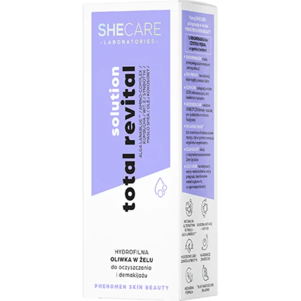 SheCare Total Revital Solution hydrofilna oliwka w żelu do oczyszczania i demakijażu, 95 g - obrazek 2