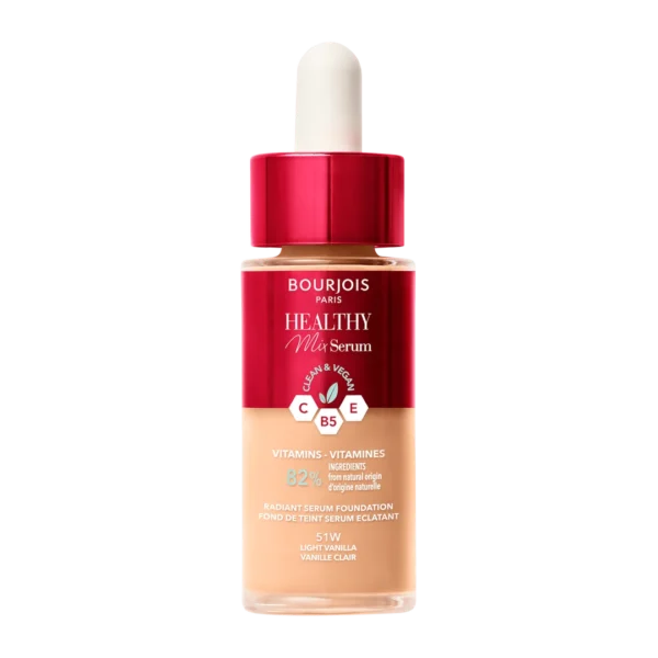 Bourjois Healthy Mix Clean & Vegan podkład do twarzy 51 Light Vanilla, 30 ml