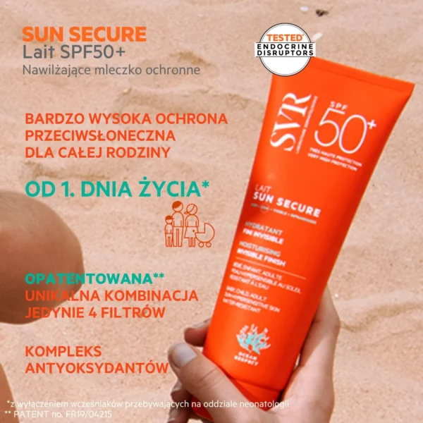 SVR Sun Secure Lait biodegradowalne mleczko SPF 50+, 250 ml - obrazek 2