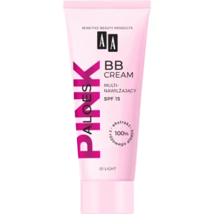 AA Aloes Pink multinawilżający Krem BB z SPF 15, 01 Light, 30 ml