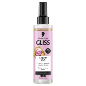 Gliss Kur Liquid Silk ekspresowa odżywka do włosów łamliwych i pozbawionych gładkości, 200 ml