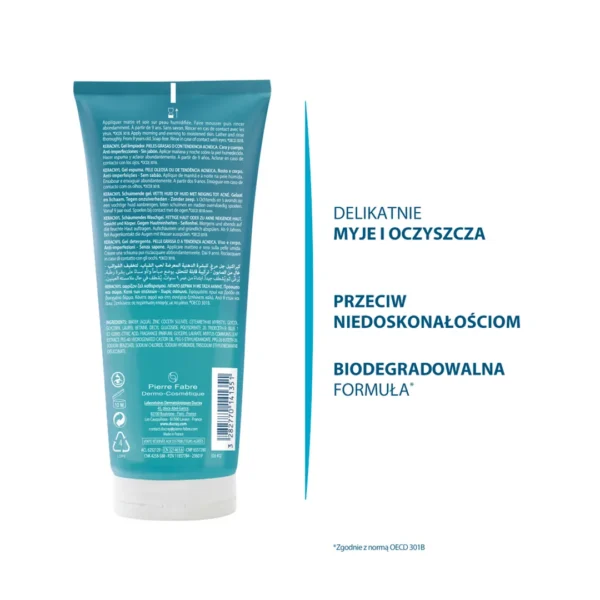 Ducray Keracnyl żel pieniący, 200ml - obrazek 4
