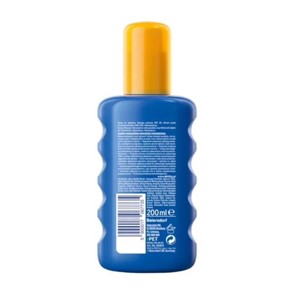Nivea Sun Protect & Moisture nawilżający balsam do opalania w sprayu SPF 30, 200 ml - obrazek 3