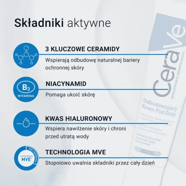 CeraVe krem odbudowujący pod oczy, 14 ml - obrazek 5