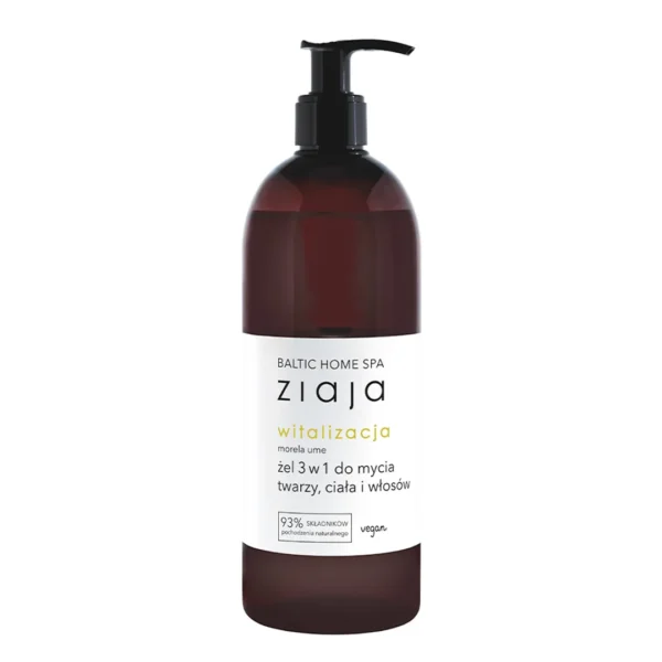 Ziaja Baltic Home Spa Witalizacja żel 3 w 1 do mycia twarzy, ciała i włosów, 500 ml