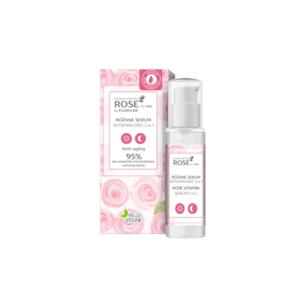 Floslek Rose For Skin Różane Ogrody serum witaminowe 3 w 1, 30 ml