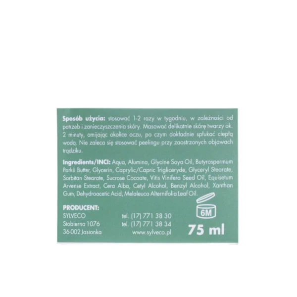 Sylveco oczyszczający peeling do twarzy, 75 ml - obrazek 4