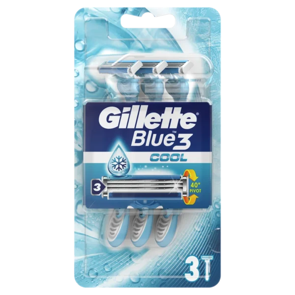 Gillette Blue3 Cool jednorazowa maszynka do golenia dla mężczyzn, 3 szt.