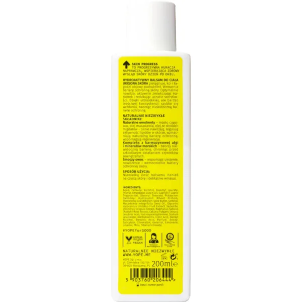 YOPE Skin Progress Ukojona Skóra hydroaktywny balsam do ciała Soft Fruits, 200 ml