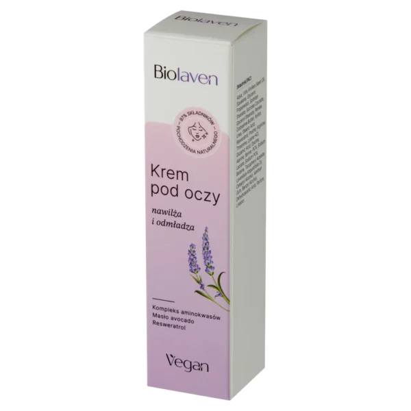 Biolaven organic krem pod oczy Olej z pestek winogron & Olejek lawendowy, 15 ml - obrazek 3