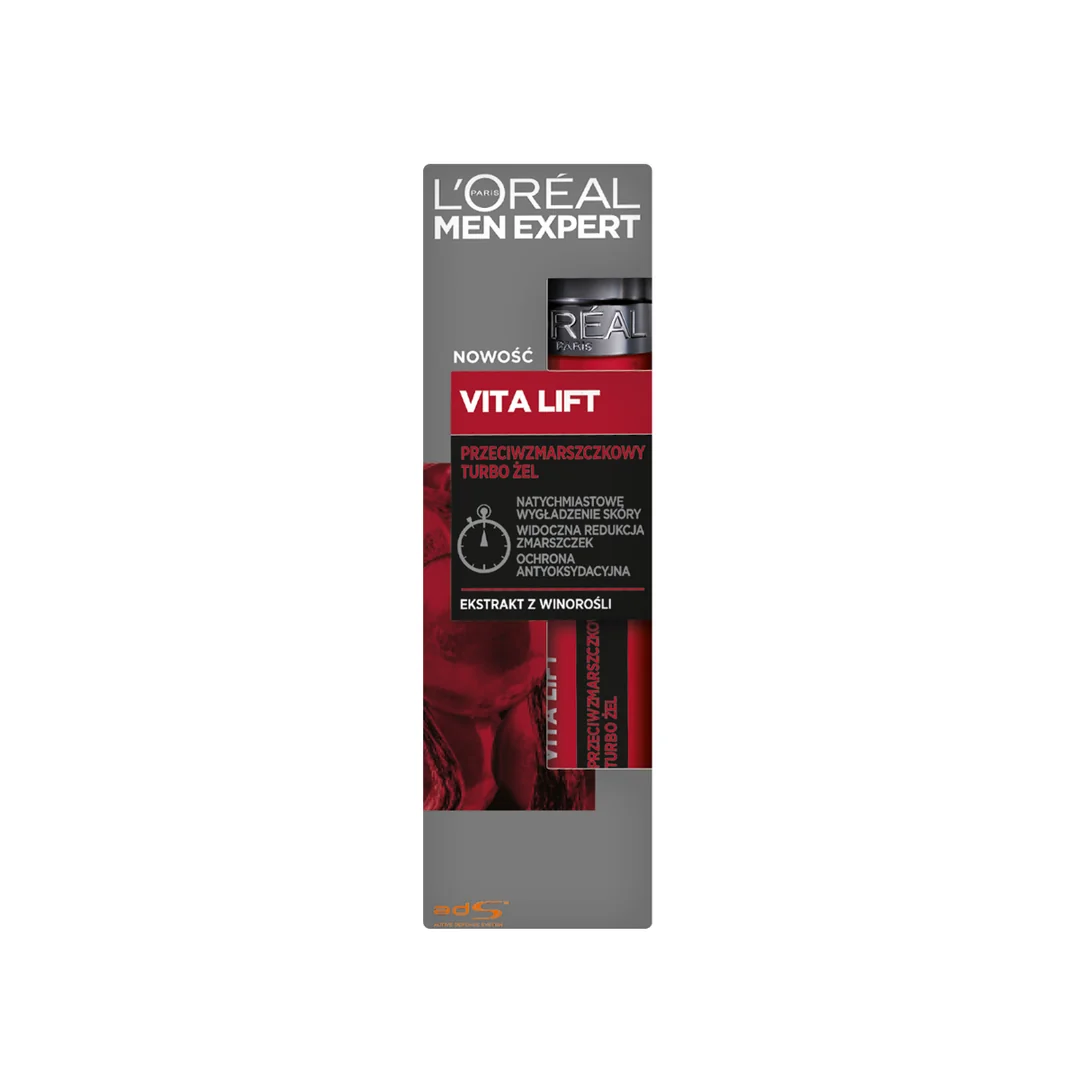 L`Oreal Men Expert Vita Lift przeciwzmarszczkowy turbo żel do twarzy, 50 ml