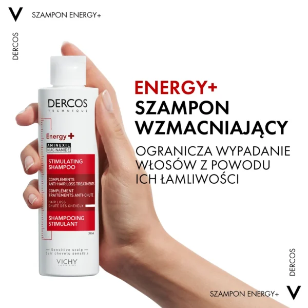Vichy Dercos, Energy+ Szampon Wzmacniający Włosy, 400 ml - obrazek 5