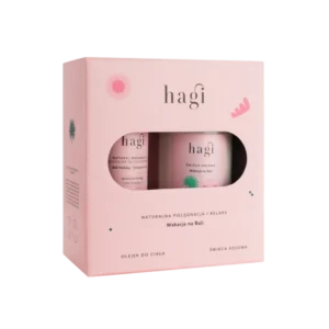 Hagi Wakacje na Bali zestaw olejek i świeca, 100 ml + 215 ml