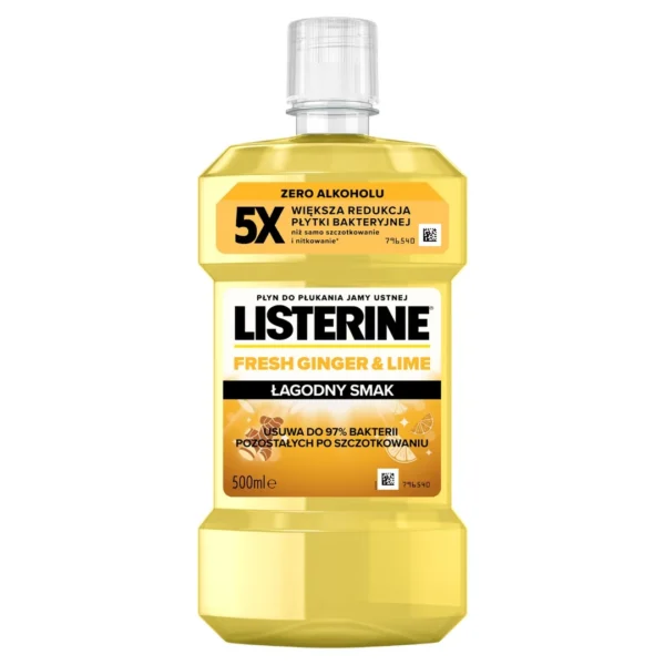 Listerine Fresh Ginger & Lime płyn do płukania ust, 500 ml - obrazek 2