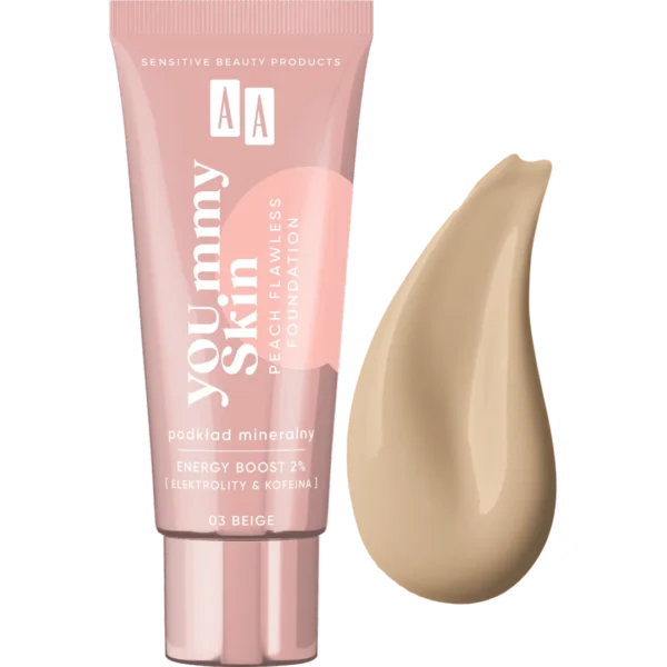 AA YOU.mmy Skin podkład mineralny dodający blasku 03 Beige, 30 ml - obrazek 3