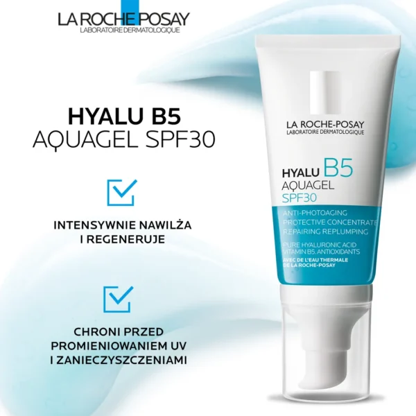 La Roche-Posay Hyalu B5 Aquagel Żel ochronny do twarzy SPF30, 50 ml
