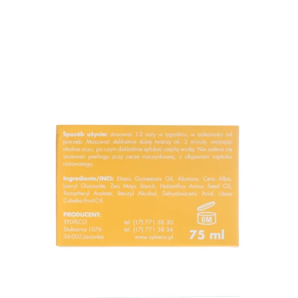 Sylveco wygładzający peeling do twarzy, 75 ml - obrazek 3