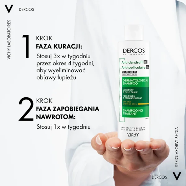 Vichy Dercos szampon przeciwłupieżowy do włosów suchych, 200 ml - obrazek 6