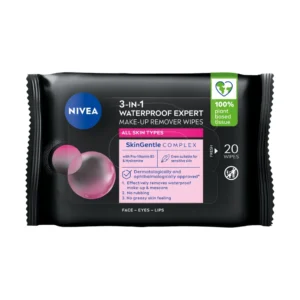 Nivea Make-up Removing Facial Wipes Expert profesjonalne chusteczki do demakijażu twarzy 3 w 1, 20 szt.