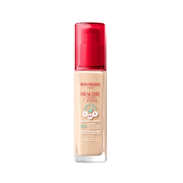 Bourjous Healthy Mix witaminowy podkład do twarzy, 49,5N Fair Ivory, 30 ml