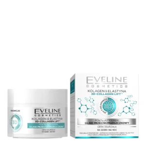 Eveline Cosmetics Kolagen & Elastyna krem silnie przeciwzmarszczkowy, 50 ml