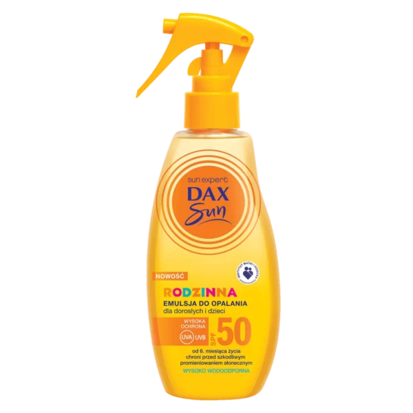 Dax Sun Rodzinna Emulsja Do Opalania Dla Dzieci i Dorosłych SPF 50 Triger, 200 ml