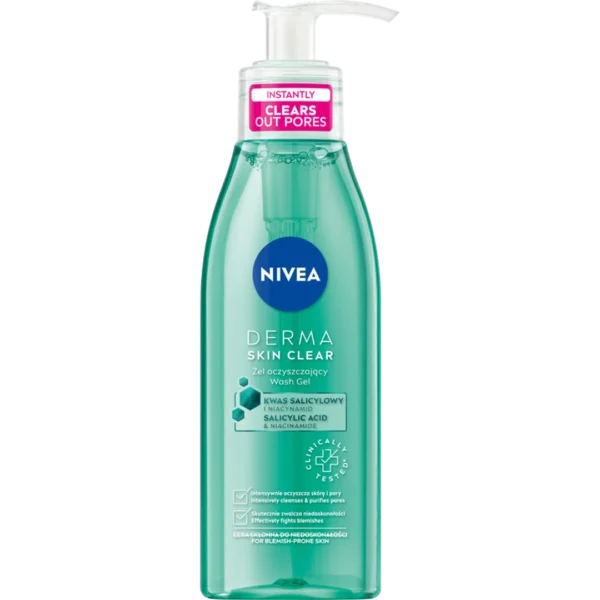 Nivea Derma Skin Clear żel oczyszczający przeciw niedoskonałościom, 150 ml