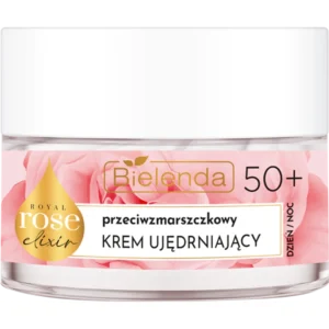 Bielenda Royal Rose przeciwzmarszczkowy półtłusty krem odbudowujący 50+, dzień/ noc, 50 ml